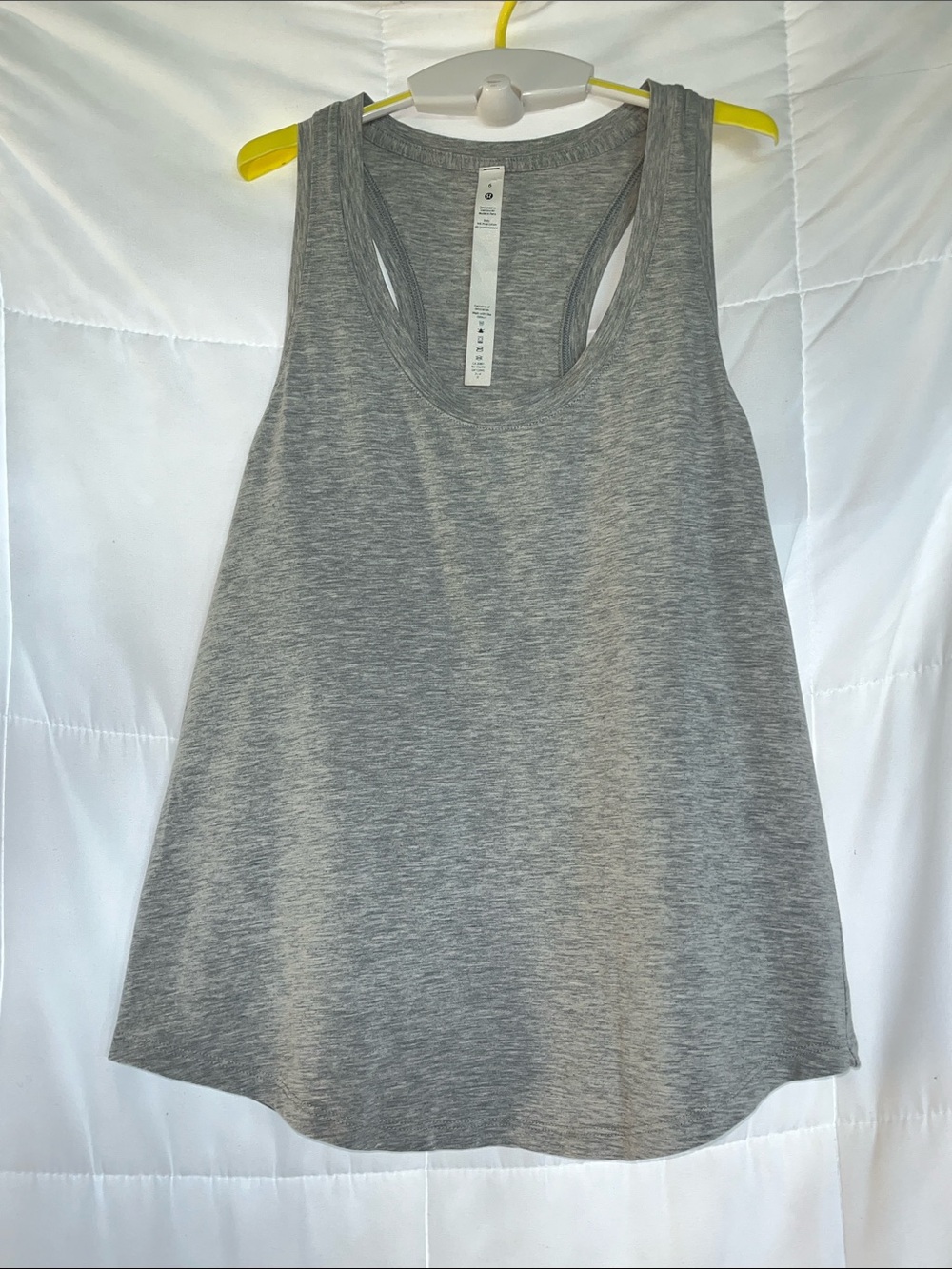LULULEMON Women’s Love Tank Top Heathered Core Light Gray size 6